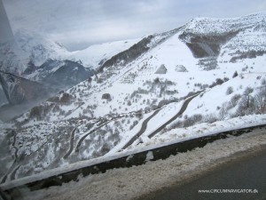 Hairpin bends at Alpe d'Huez