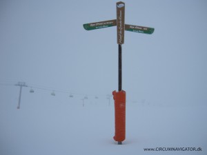 Heavy snow fall in Alpe d'Huez