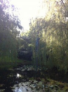 The pond at Marselisborg Palace with sculpture