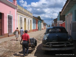 Transport of luggage to casa particular in Trinidad, Cuba