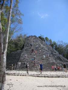 The Nohoch Mul pyramid at Cobá