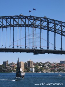 Climbers on top of Sydney Harbour Bridge