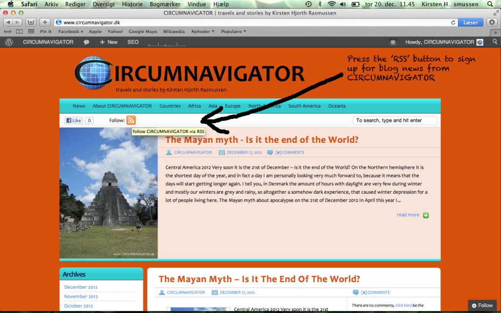 Follow CIRCUMNAVIGATOR using RSS