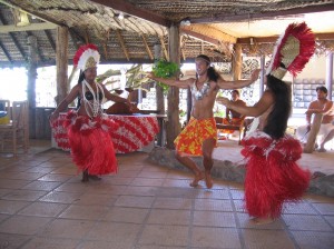 French Polynesian dancers