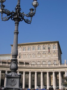 The apartment of the Pope in the Vatican