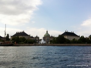 View to Amalienborg and Frederiks Kirke