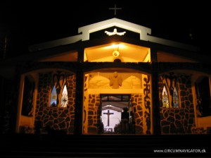 Church on Easter Island during Easter