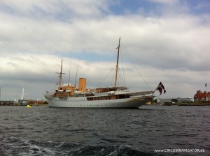 The royal yacht Dannebrog at Holmen