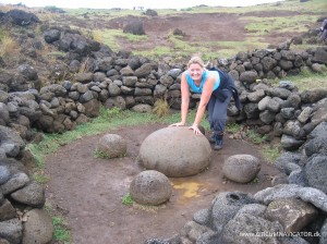 The navel of the world on Easter Island