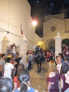 Horse parade through Ciutadella at Sant Joan