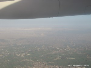 pyramids of Giza from the sky