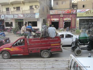 traffic chaos in Cairo, Egypt