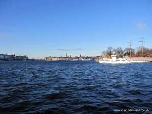 View on Stockholm city from Djurgårdsfärjan