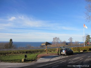 View over lake Vättern in Sweden